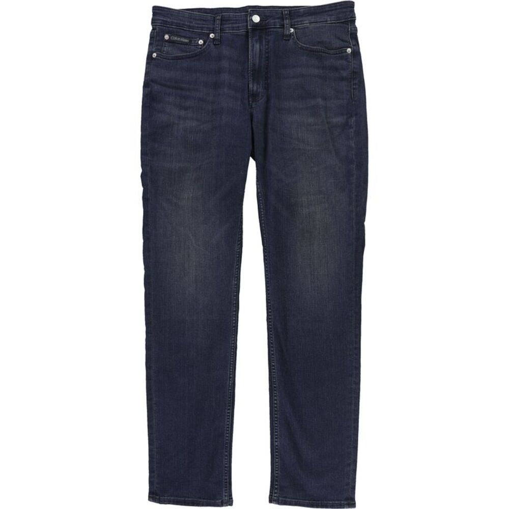 Calvin Klein Mens Stretch Tapered Slim Jeans, Blue, 30W x 32L, DM